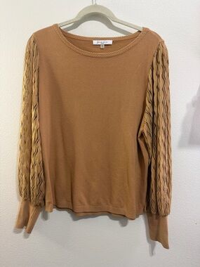 Milano Caramel Brown Knit Sweater